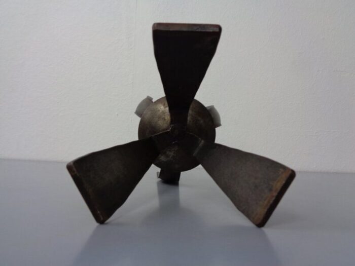 brutalist iron candleholder germany 1960s 10