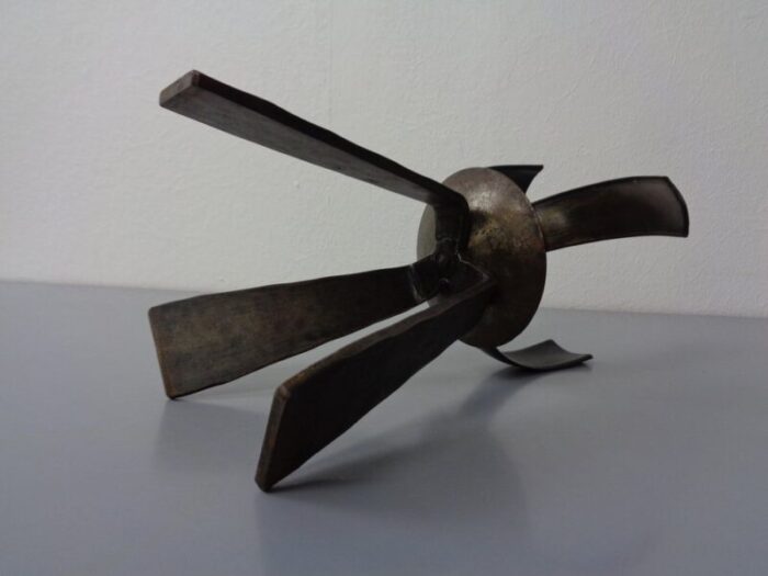 brutalist iron candleholder germany 1960s 4