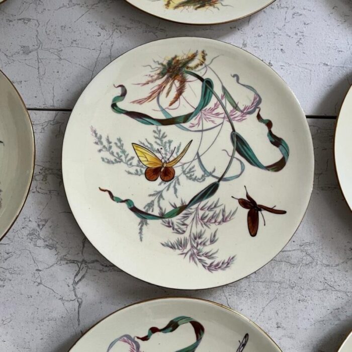 butterfly plates by james green nephew set of 12 4