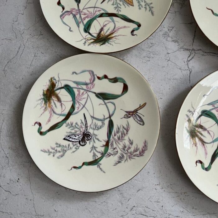 butterfly plates by james green nephew set of 12 7