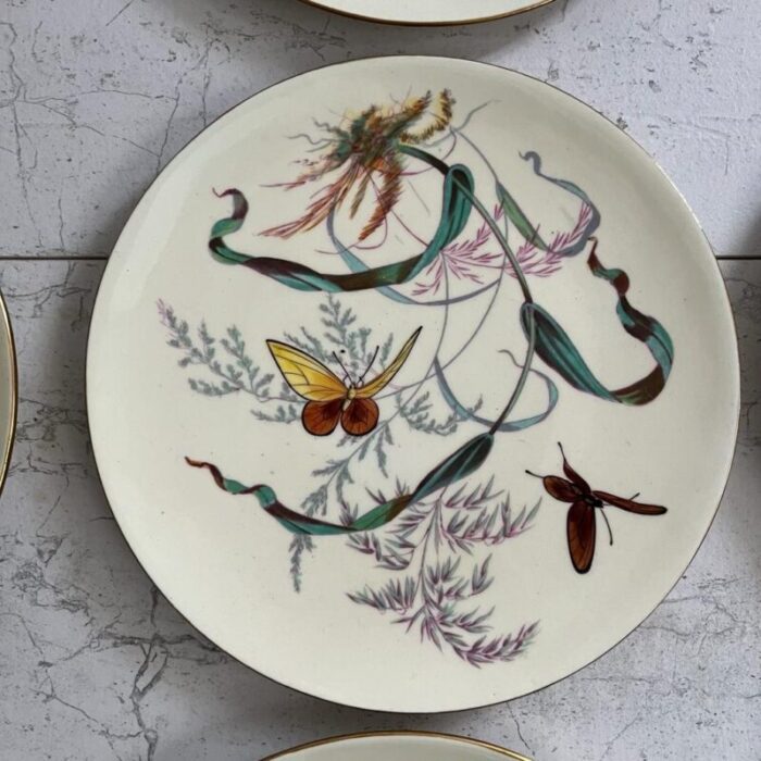 butterfly plates by james green nephew set of 12 8