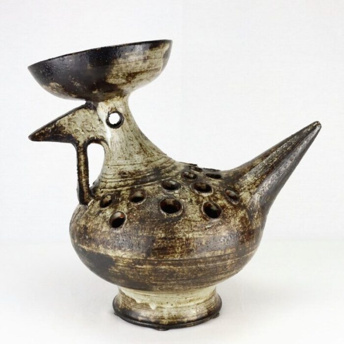 ceramic bird sculpture by jacques pouchain 1950 1