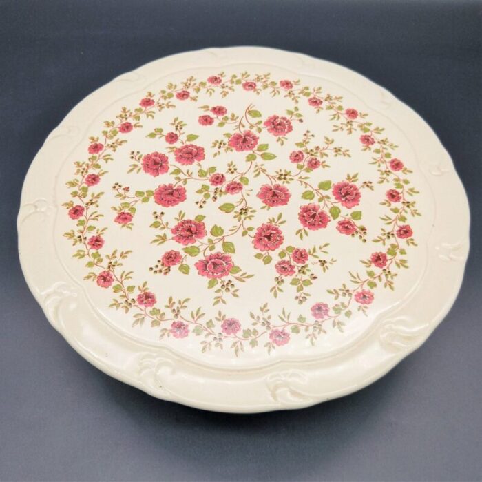 ceramic ceramic cake plate with stand 1920s 2