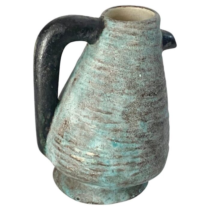 ceramic pitcher france 1960s 1