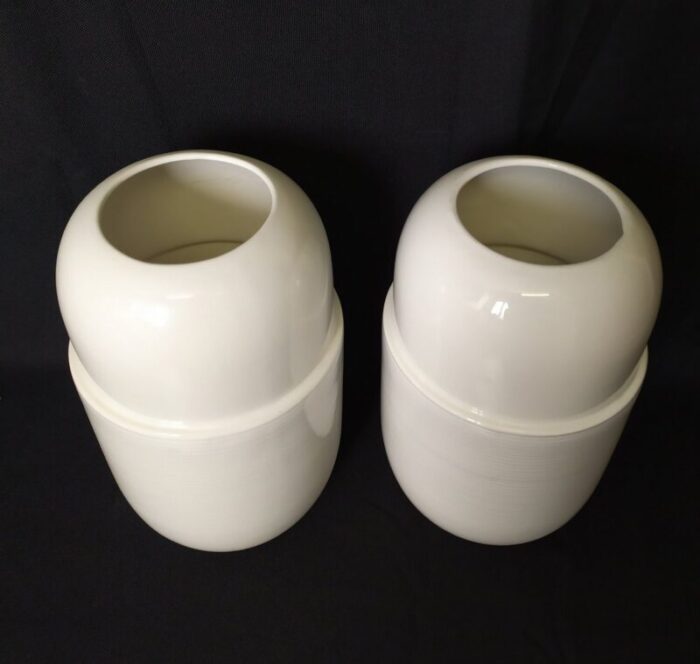 ceramic vases by cleto munari 1990s set of 2 2