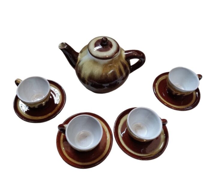 ceramics tea service from lysa gora 1960s set of 9 2