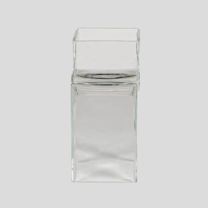 clear glass composition vase by alfredo barbini 1960s 4