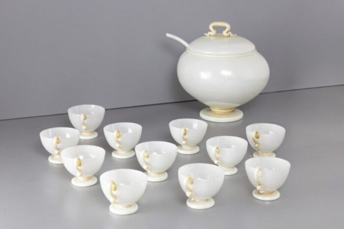 coffee and tea set by tommaso buzzi 1930s set of 11 1