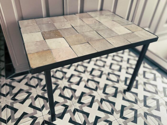 coffee table with zelliges tiles 5231