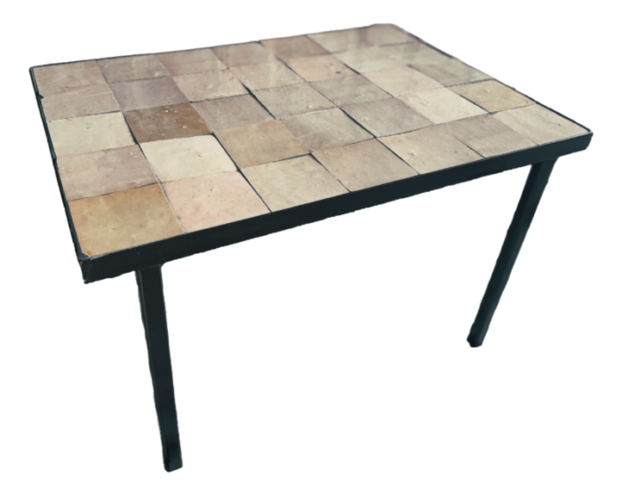 coffee table with zelliges tiles 7922