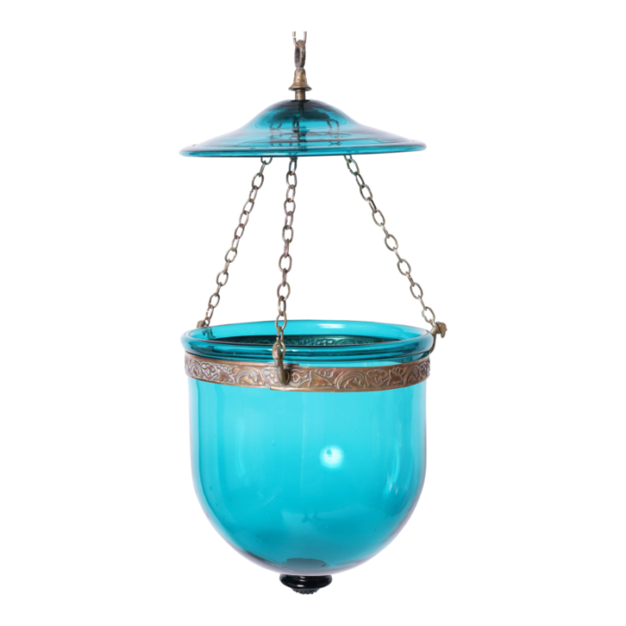 colorful antique smoke bell light fixture 2287