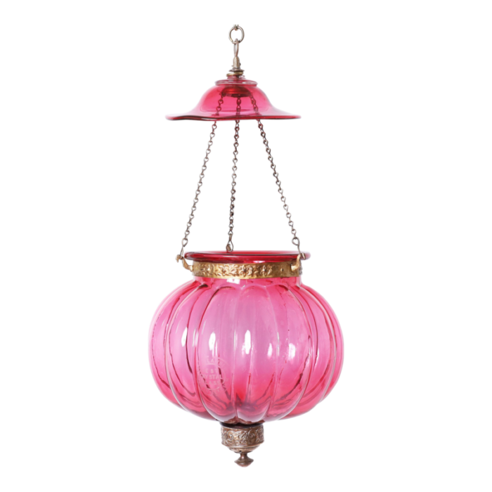 colorful antique smoke bell light fixture 4793