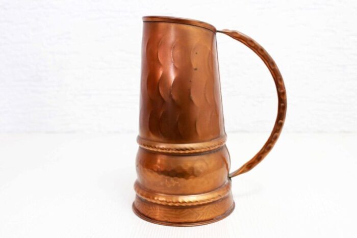 copper watering can and jug 1960s set of 2 3