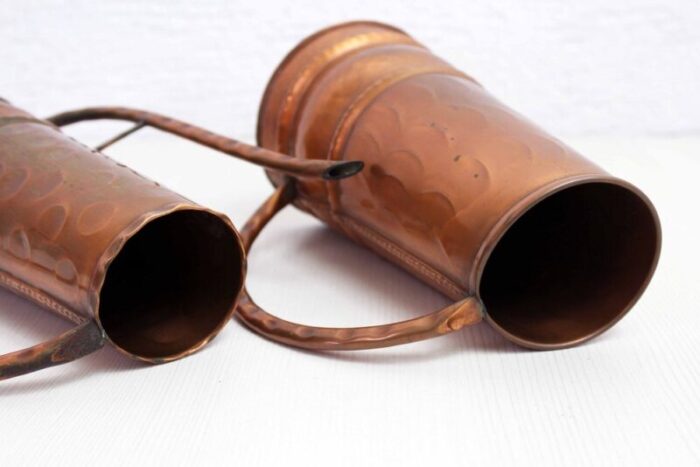 copper watering can and jug 1960s set of 2 5