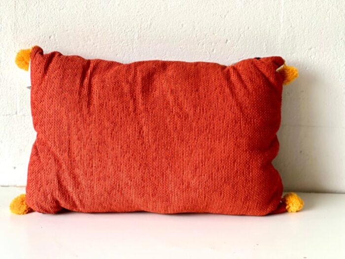 crimson and gold fabric cushion 4215