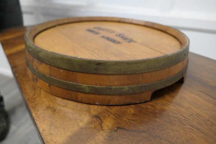 cutty sark whisky barrel top tray scotland 1930s 5