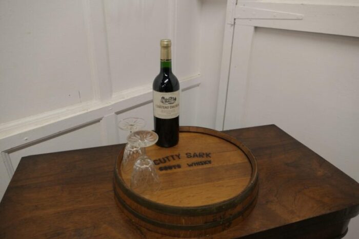 cutty sark whisky barrel top tray scotland 1930s 7