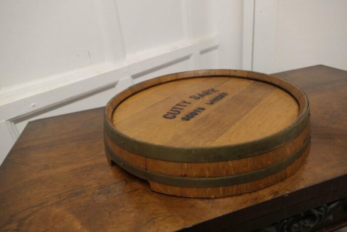 cutty sark whisky barrel top tray scotland 1930s 9