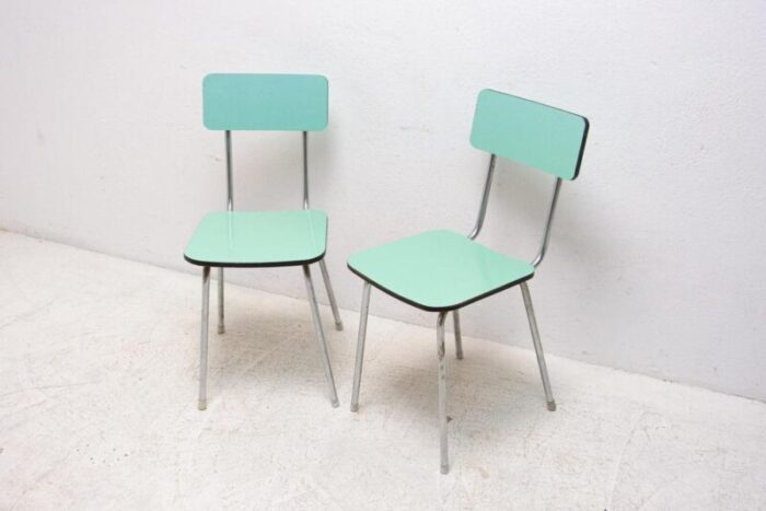 czechoslovak cafe chairs in formica 1960s set of 2 2971