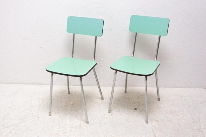 czechoslovak cafe chairs in formica 1960s set of 2 4563