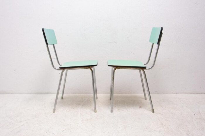 czechoslovak cafe chairs in formica 1960s set of 2 8491