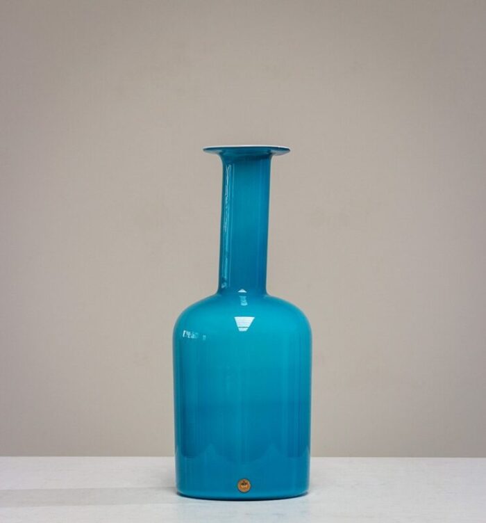 danish vase by otto brauer holmegaard 1970 1