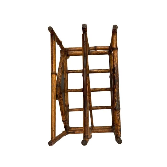 early 19th century bamboo magazinenewspaper holder 6920