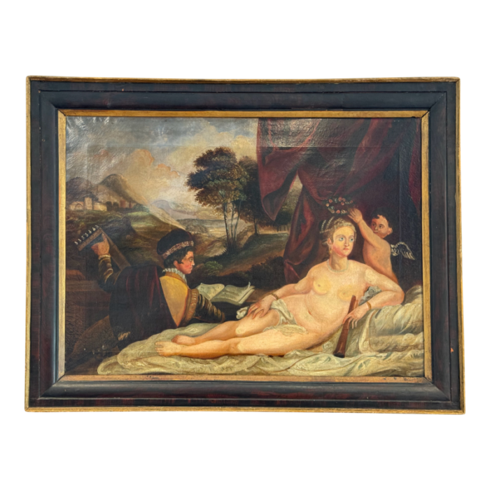 early 19th century italian painting framed 0226