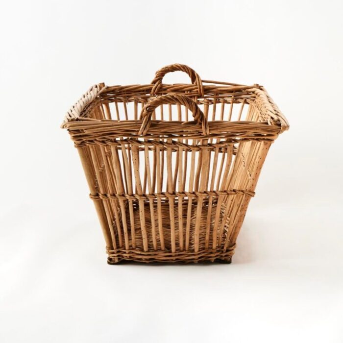 early 20th century antique french laundry basket 4110