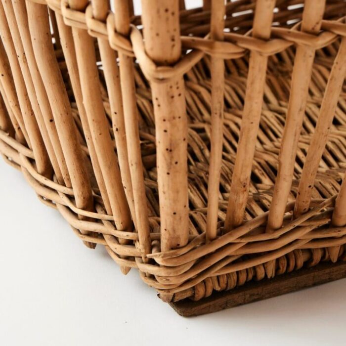 early 20th century antique french laundry basket 6076