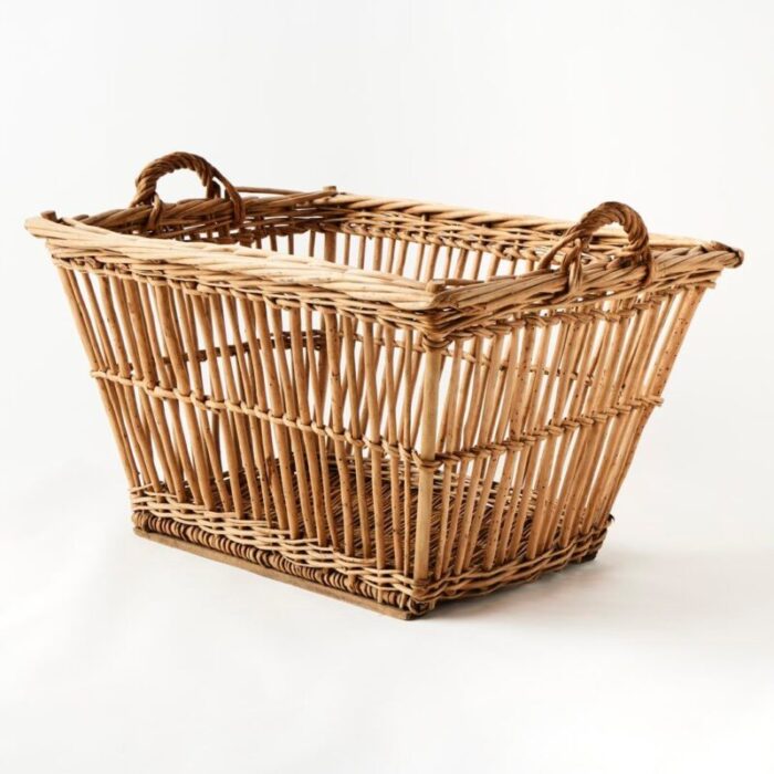 early 20th century antique french laundry basket 9206