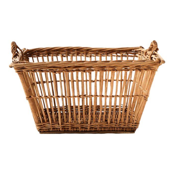 early 20th century antique french laundry basket 9503