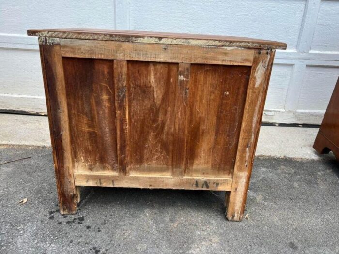 early 20th century antique oak wash stand cabinet 2962