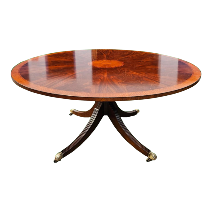 early 20th century restall brown and clennell round dining table 0954