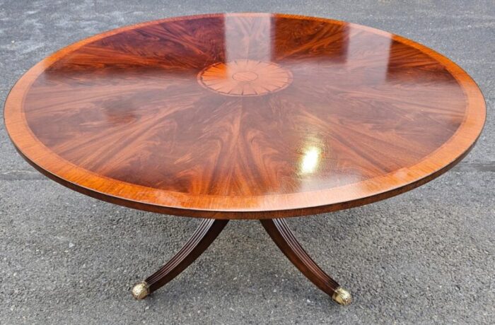 early 20th century restall brown and clennell round dining table 2723