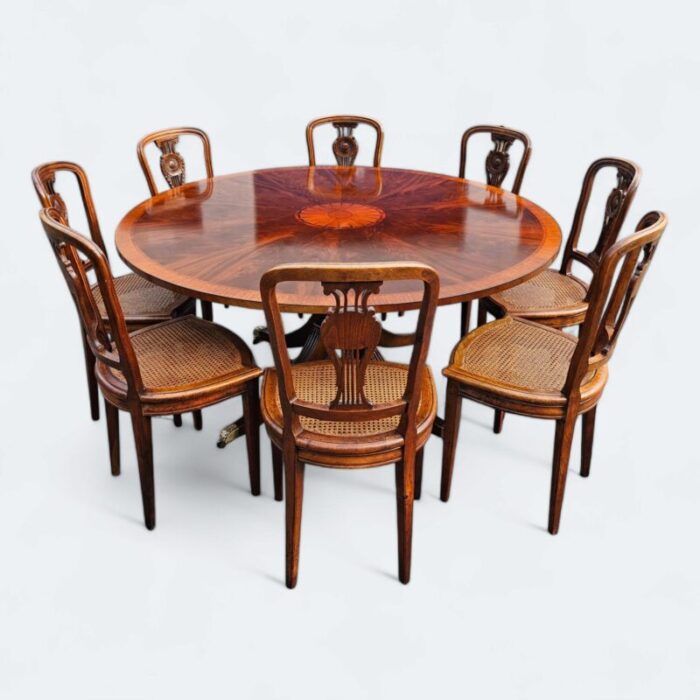 early 20th century restall brown and clennell round dining table 6286