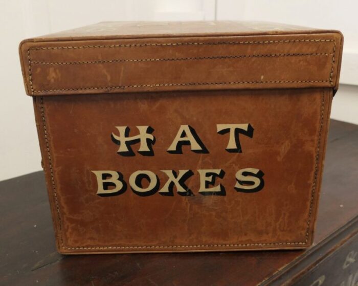 edwardian salesmans sample hat box by drew and sons trunk makers 1890s 1