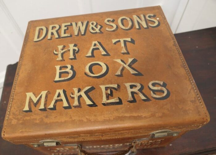 edwardian salesmans sample hat box by drew and sons trunk makers 1890s 2