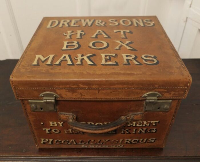 edwardian salesmans sample hat box by drew and sons trunk makers 1890s 4