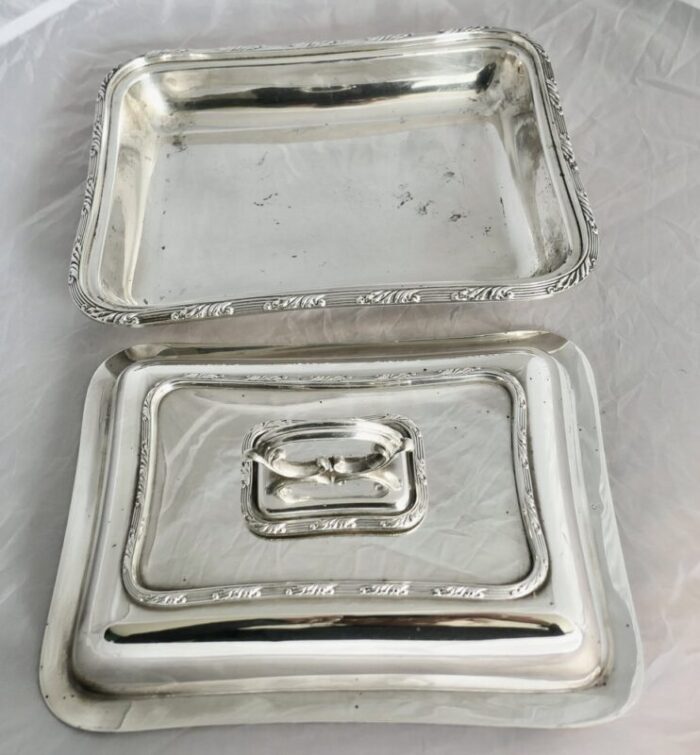 edwardian silver plated entree dishes by hukin and heath 1890s set of 2 2