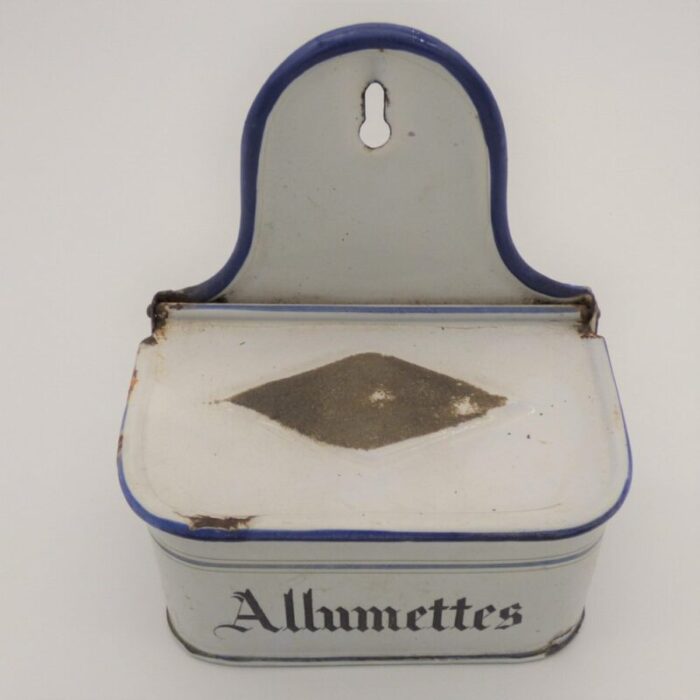 enamelled matches container france 1900s 3