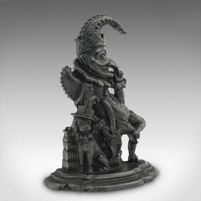 english cast iron mr punch doorstop 1880s 1