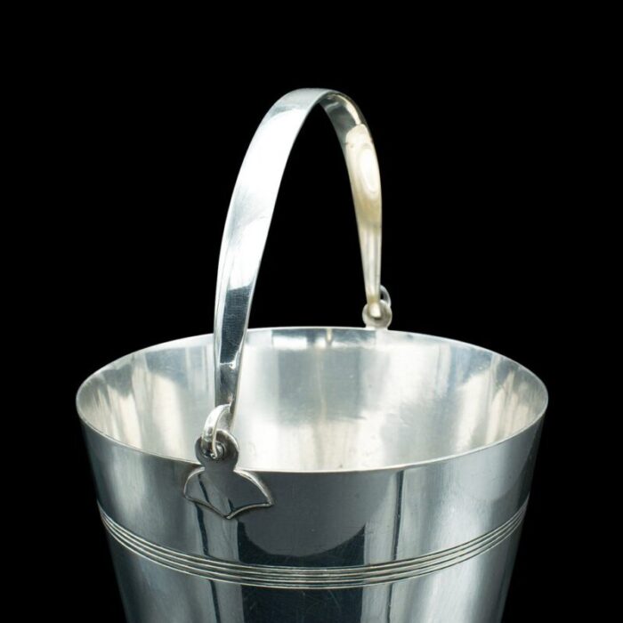 english edwardian silver plated ice bucket 1910s 9