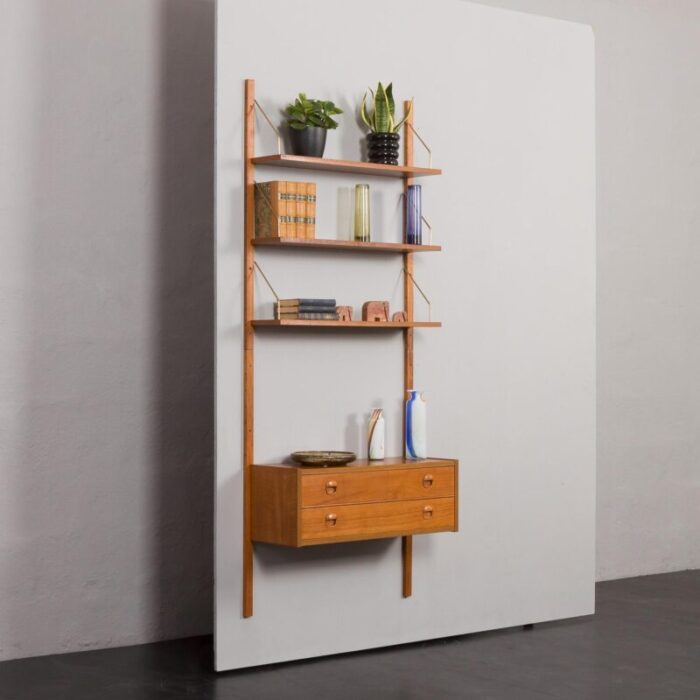 entry teak wall unit in the style of cadovius by poul cadovius denmark 1960s 1723