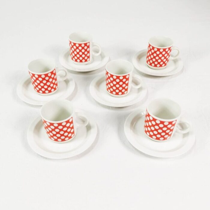 espresso cup saucer set from fontebasso treviso italy 1970s set of 12 6