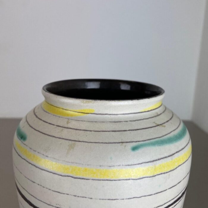 fat lava colorful pottery vase attributed to bay ceramics germany 1960s 13