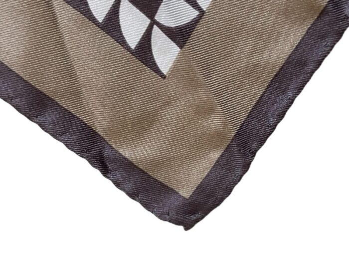 fendi graphic silk logo scarf 7376