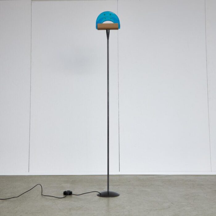 floor lamp in murano glass from leucos 1980s 3939