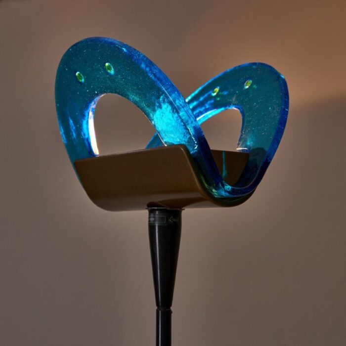 floor lamp in murano glass from leucos 1980s 4975