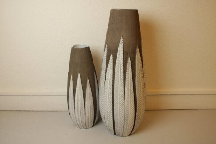 floor vases by anna lisa thomson 1950s set of 2 1